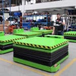 Powered scissor lift tables
