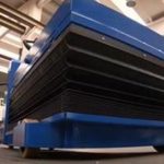 Powered Mobile Lift Table with Lockable Multi-Directional Platform